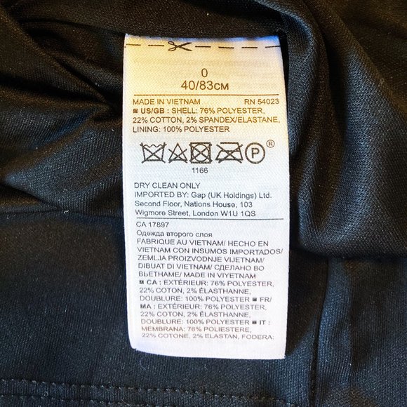 BANANA REPUBLIC Tweed Boucle Charcoal Business-professional Sheath Dress, Size 0 - Picture 5 of 5